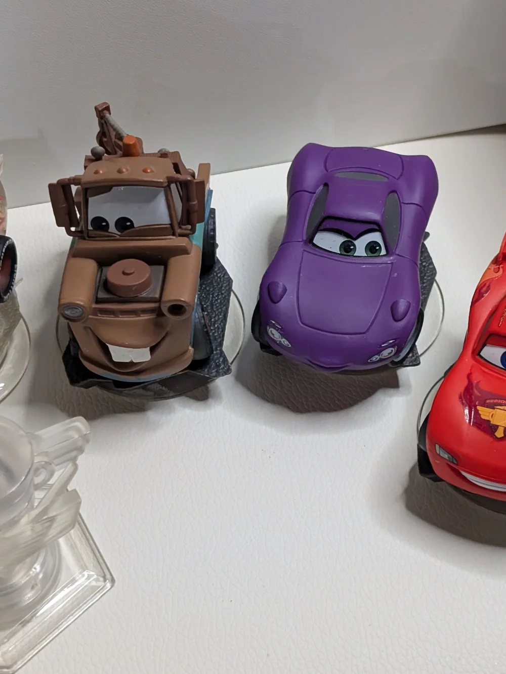 DISNEY INFINITY Lightning McQueen/Holley/Francesco/Mater Figure Lot 6 Playset